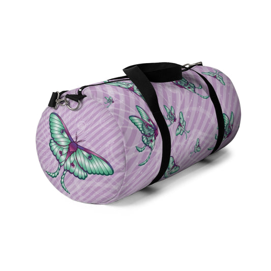 Lavender Luna Moth Duffel Bag