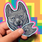 Dog Vinyl Stickers 2 inch or 3.5 inch Enthusiasm Waterproof Laminated Corgi Huskey Lab