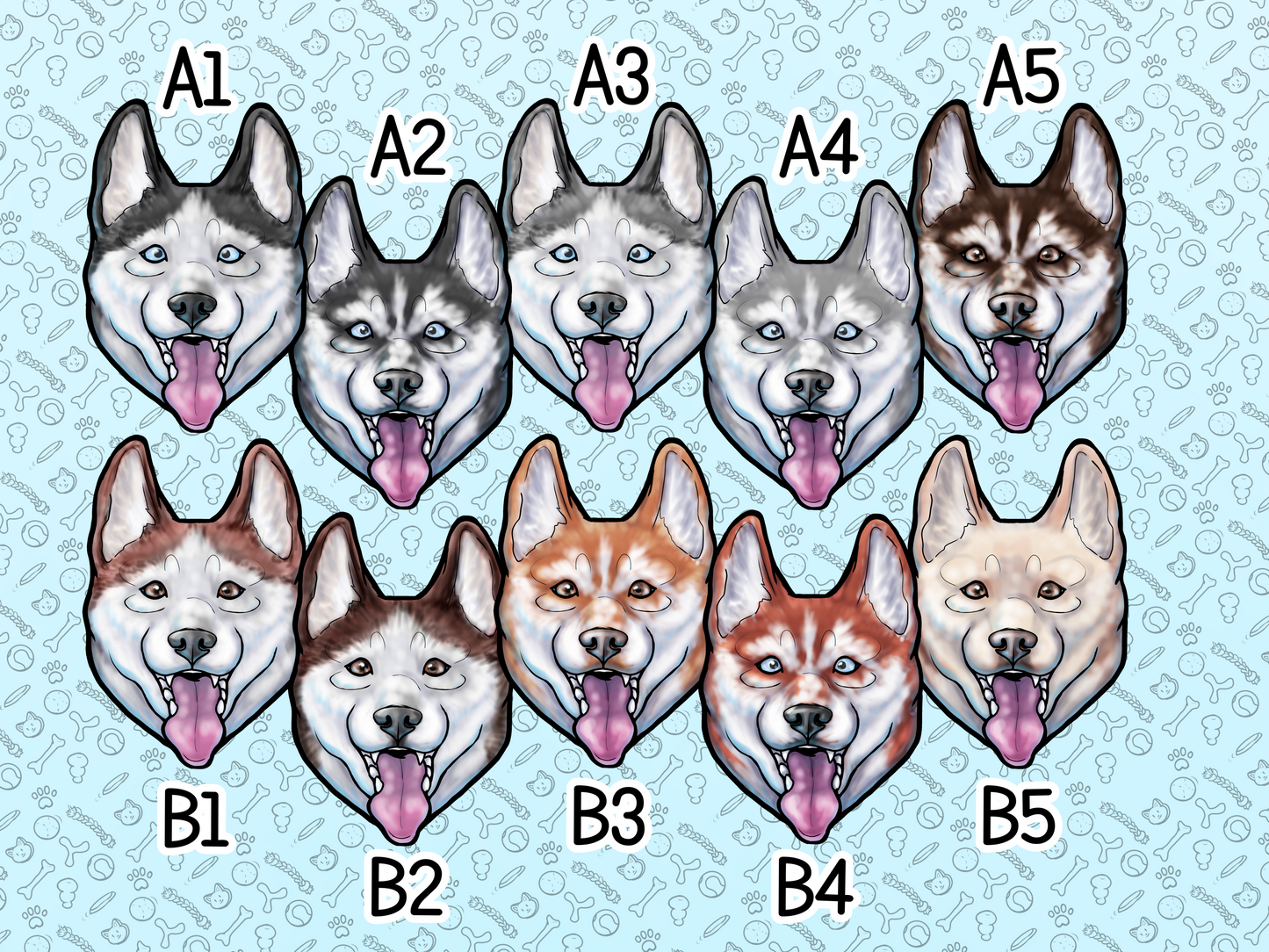 Dog Vinyl Stickers 2 inch or 3.5 inch Enthusiasm Waterproof Laminated Corgi Huskey Lab