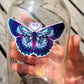 Midnight Monarch Purple Teal Butterfly Laminated Vinyl Decal Sticker
