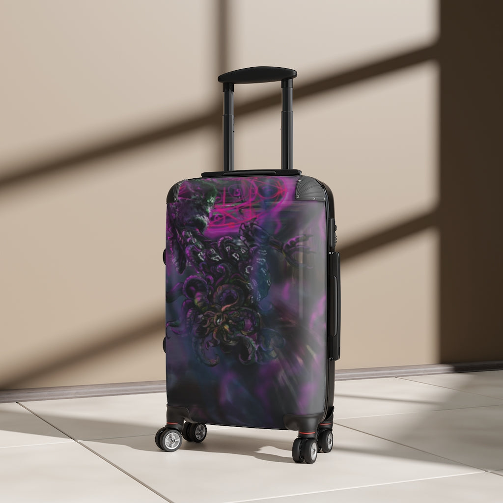 Lovecraft inspired Cthulhu Hound Suitcase Carry On Luggage | Cthulhu | Punk | Dark Horror | Eldritch | Cornerhound | Alien | Monster |