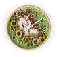 Cream Sunflower Fetus Precious Growing Life Wall Clock Great for Nursery Child Care Labor and Delivery Nurse Doctor Pediatrician